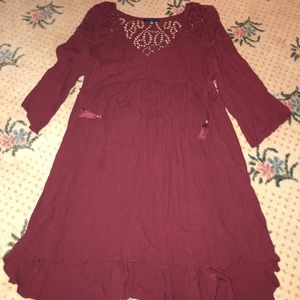 Red American eagle dress